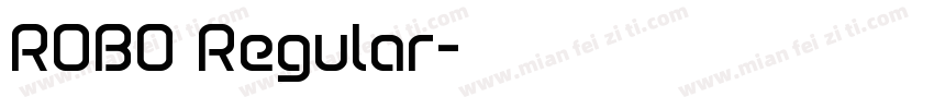 ROBO Regular字体转换